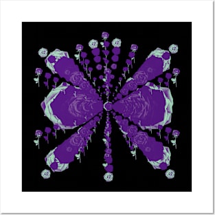 Rose garden butterfly Posters and Art